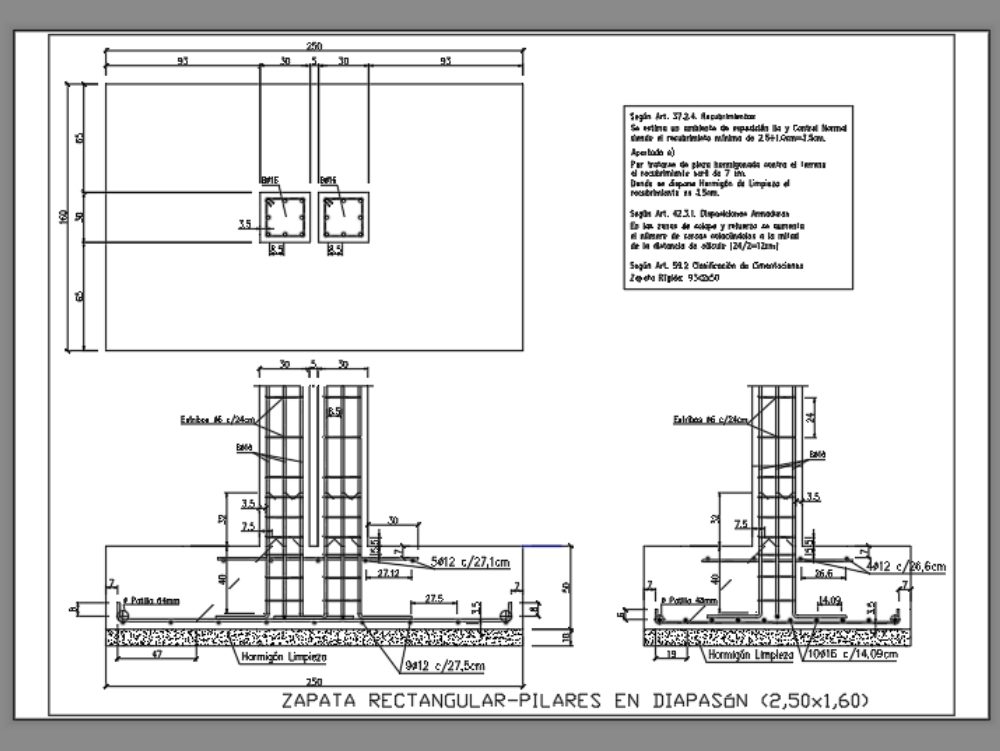 Zapatas PAT En AutoCAD | Librería CAD