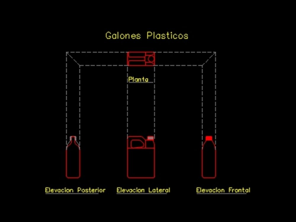Plastic gallons for various liquids