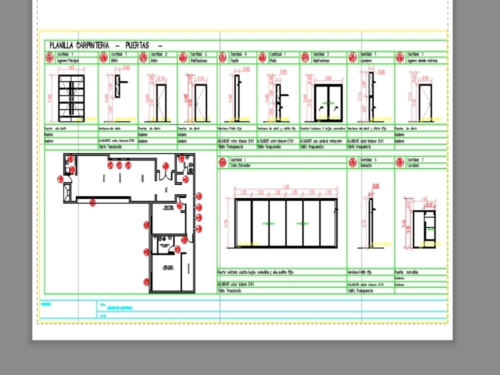 Opening sheet of a house