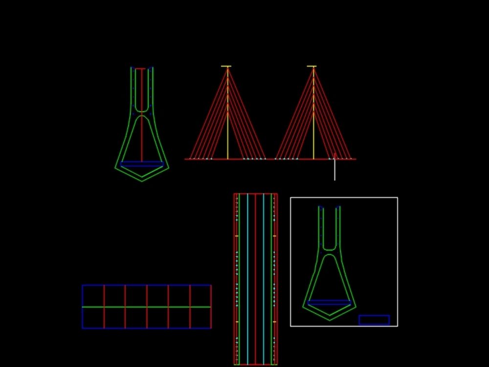 Columnas de puentes para imprimir laser