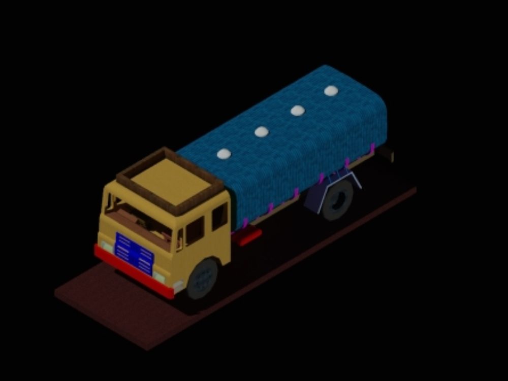 Camion cisterna de transporte de productos derivados del petroleo.