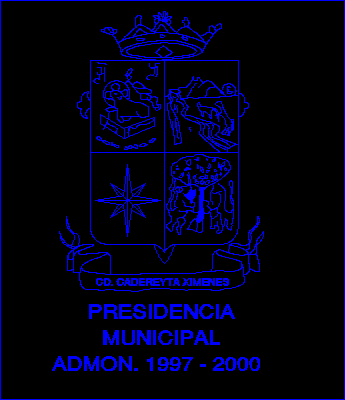 Offizielles Wappen der Gemeinde Cadereyta Nuevo Leon Mexiko