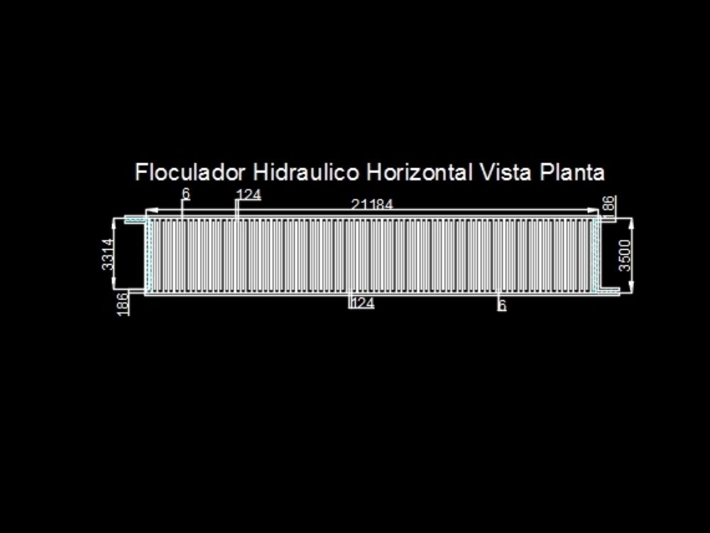 Floculador horizontal