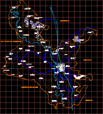 Karte des Bundesstaates Mexiko, Gemeinde Ixtlahuaca