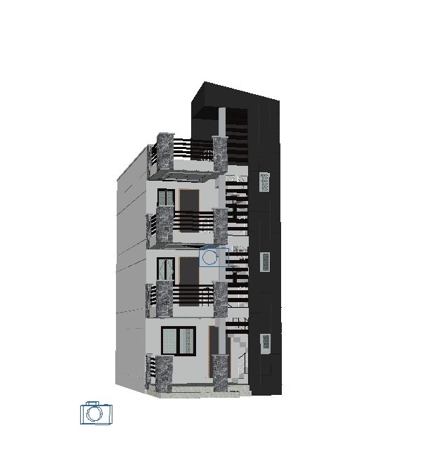 3D-Modellierung - Mehrfamilienhäuser