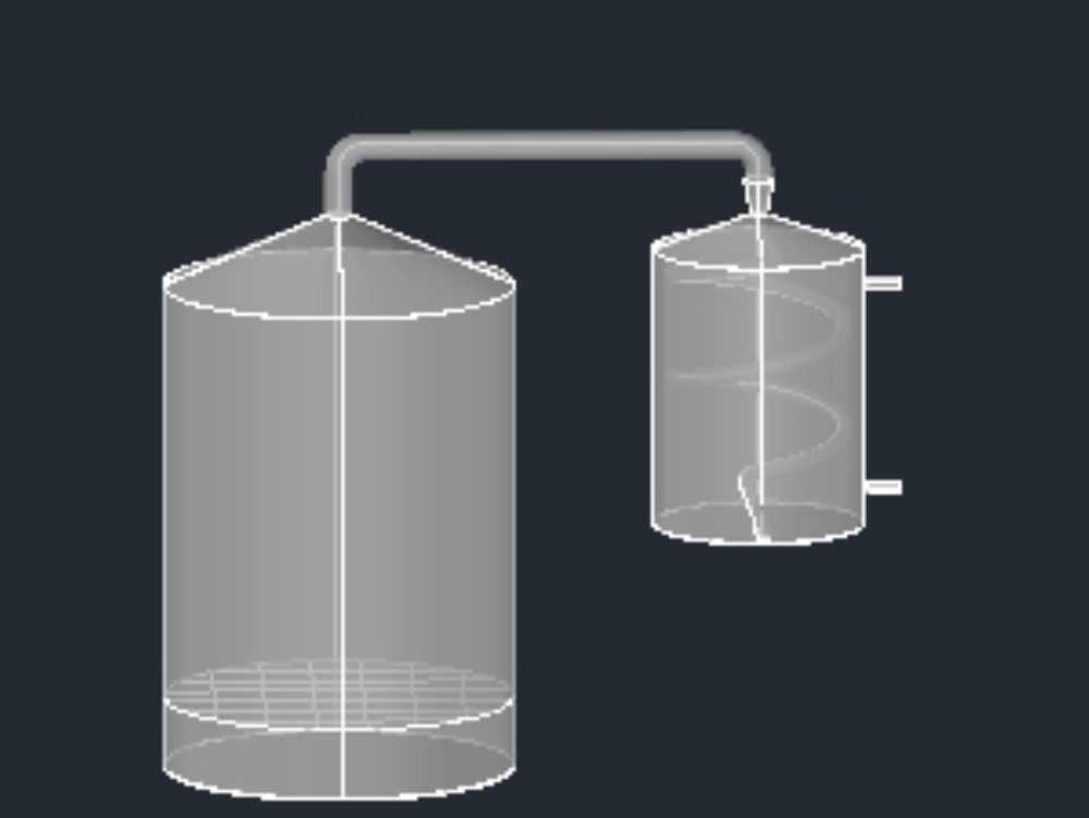 Prototipo di distillatore a vapore