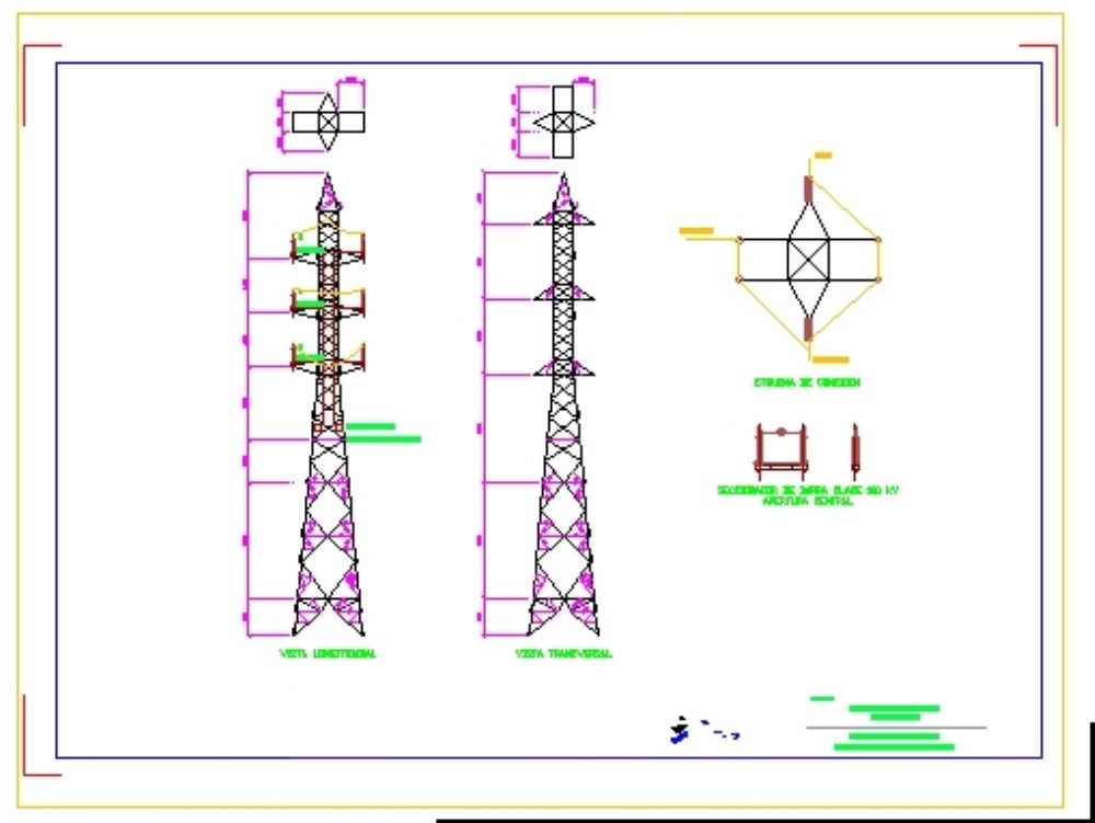 Elektrische Übertragungsleitung von 60 kV Pat