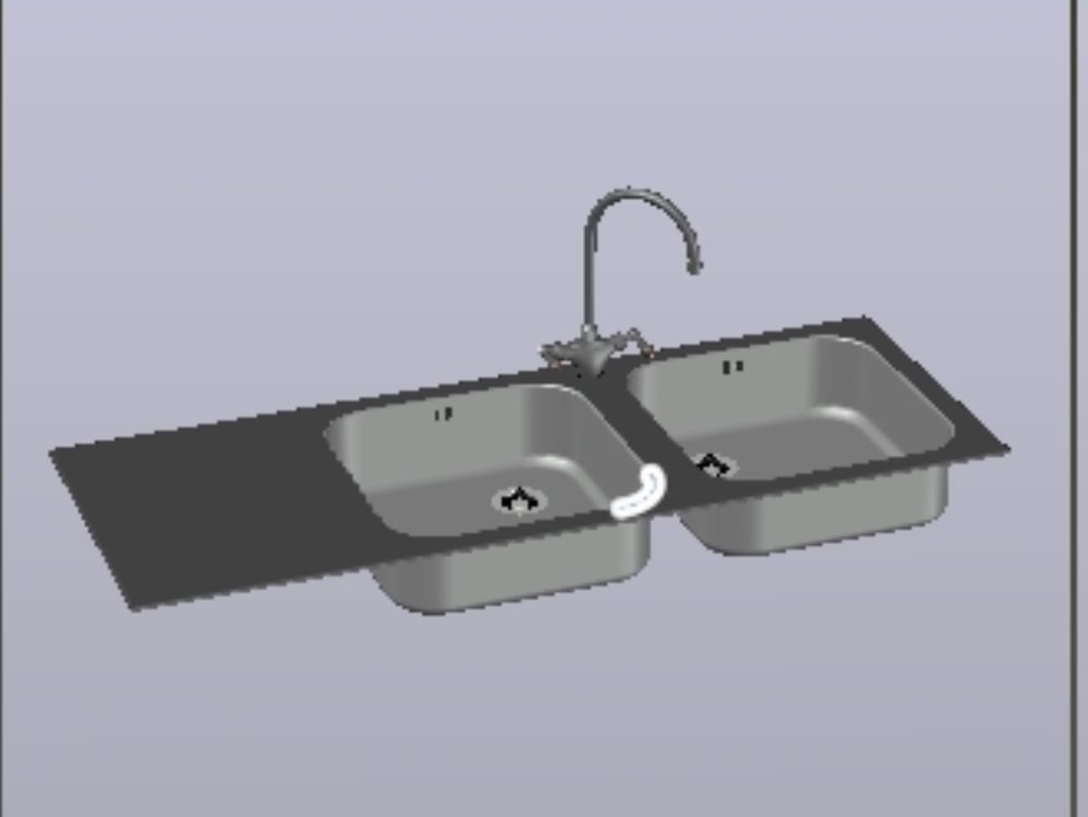 3d swan faucet with monoblock double curvature body