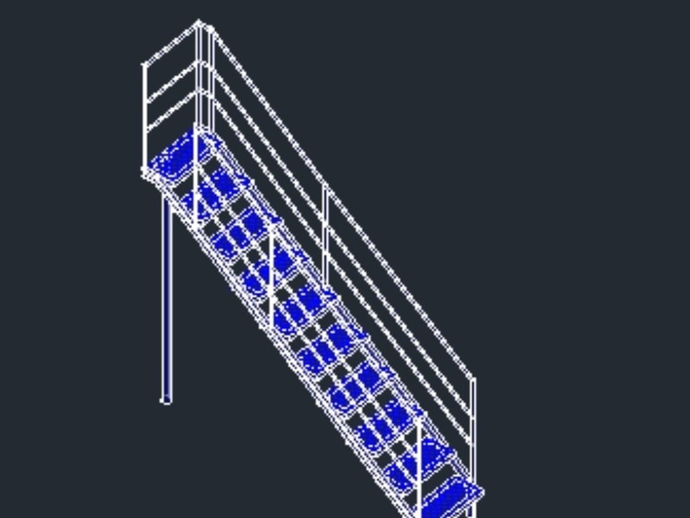 American ladder used in industries.