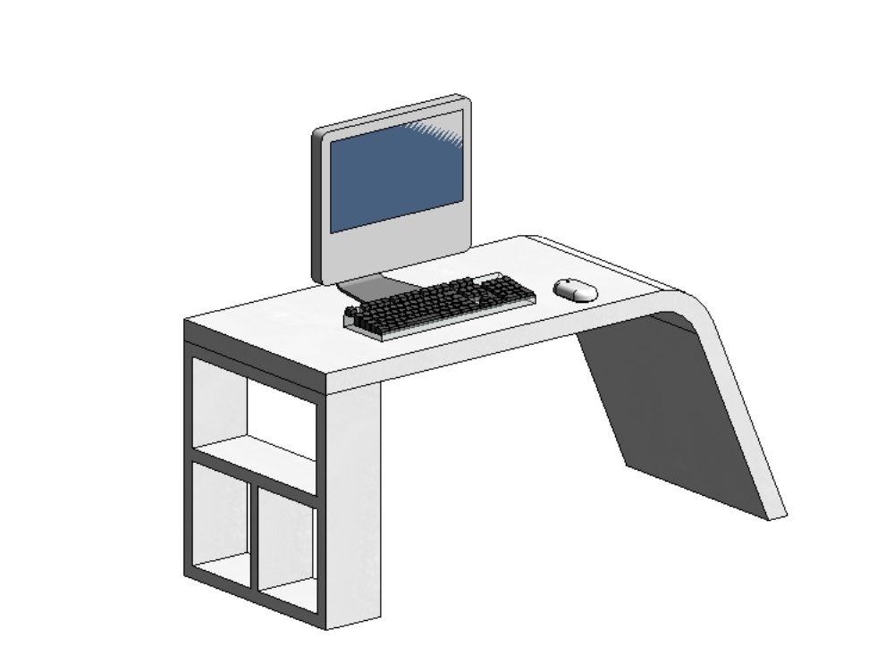 arrebatar Burro neumonía Escritorio Sillon Computadora Mouse En AutoCAD | Librería CAD