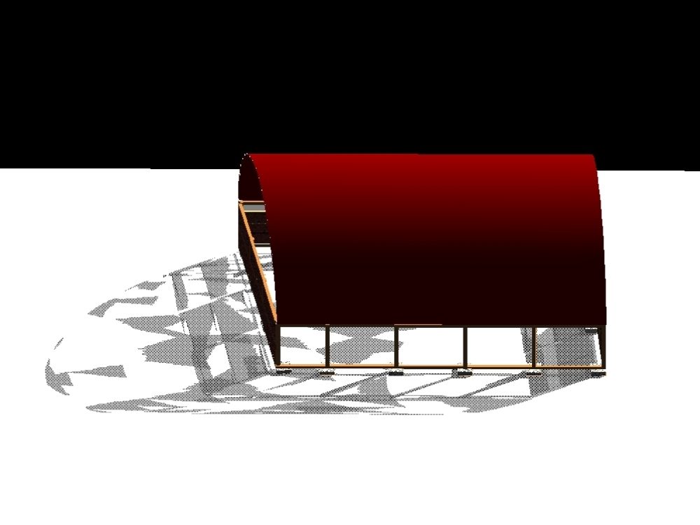 3d modeling plan of a cover for machinery