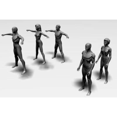 Modelos 3d studio - gente