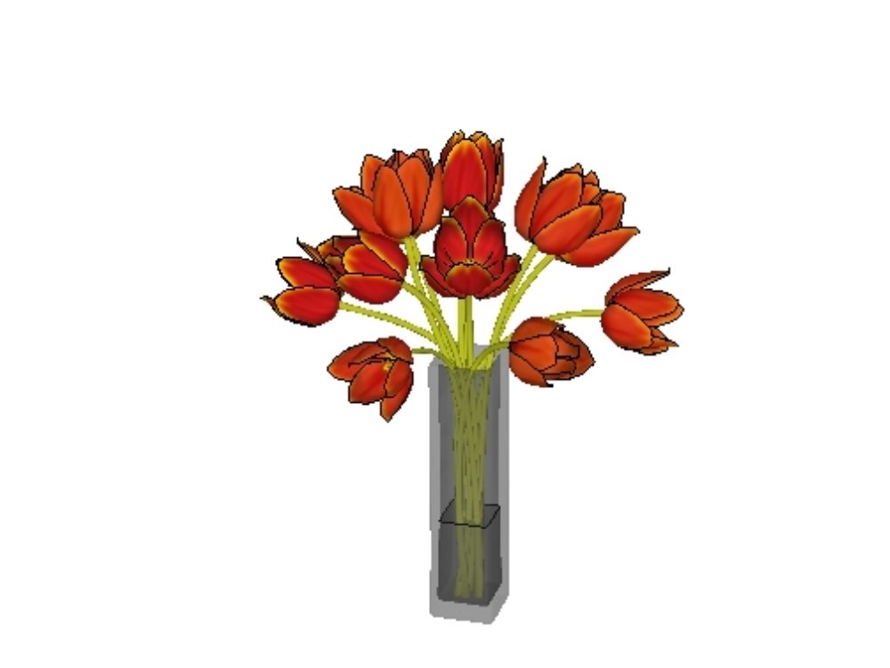 Fleurs 3d haute définition avec texture