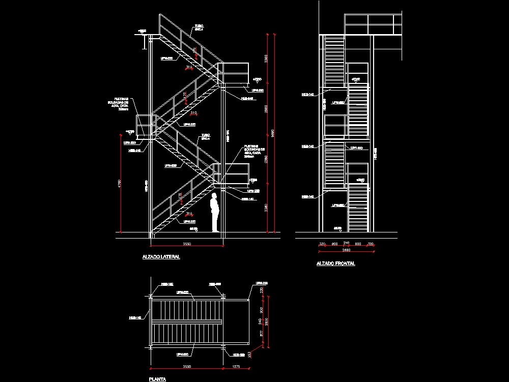 Designdetail einer Treppe
