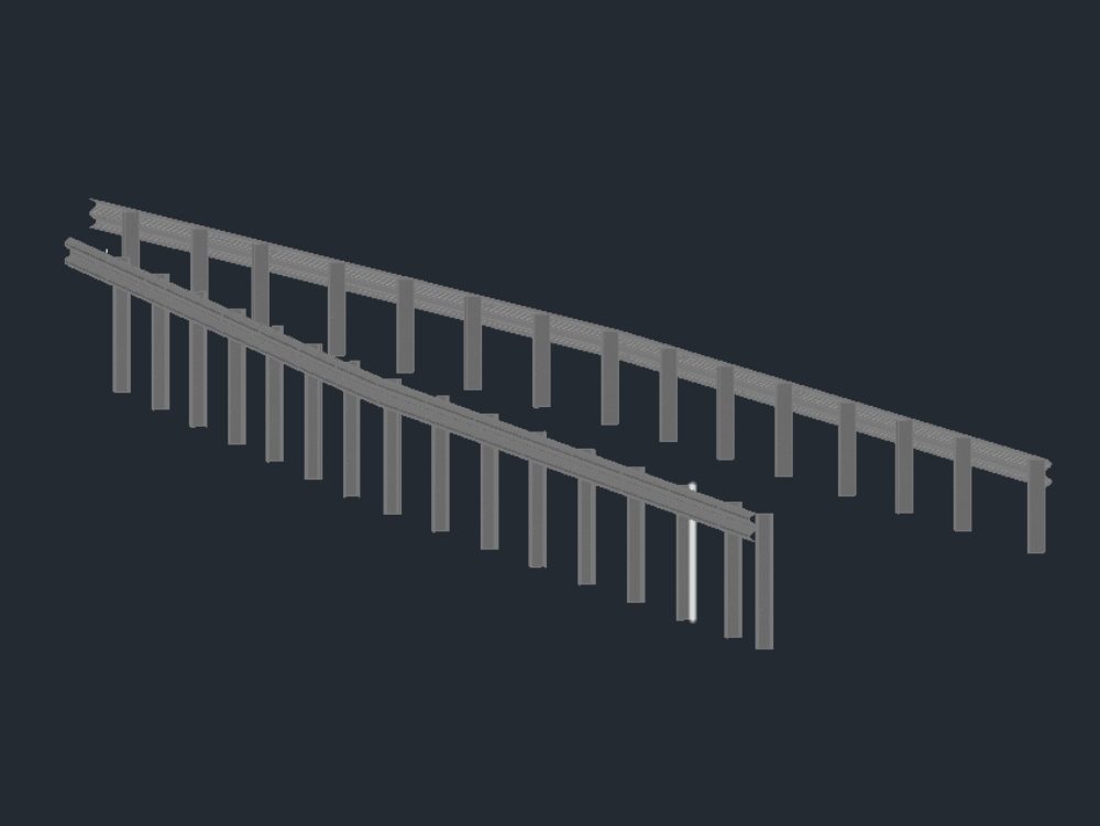 Flexible railings with 3d posts