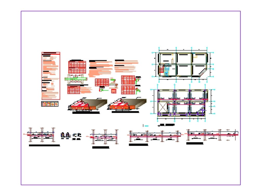 Plano estructural de una vivienda de ucayali