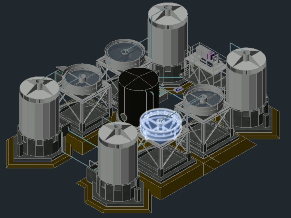 Treatment plant for riles industries
