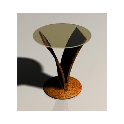 Mesa Decorativa de Vidrio Moderno