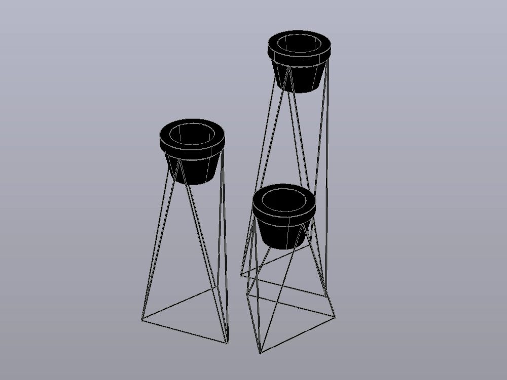 Set di vasi minimalisti per interni
