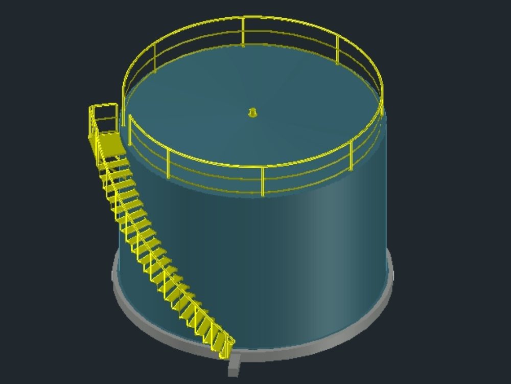 Oil tank ladder