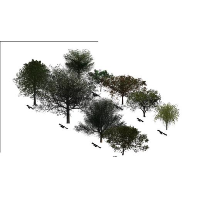 Vegetacion alta 3d rvt