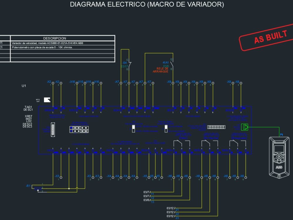 Electrical diagram (macro drive)