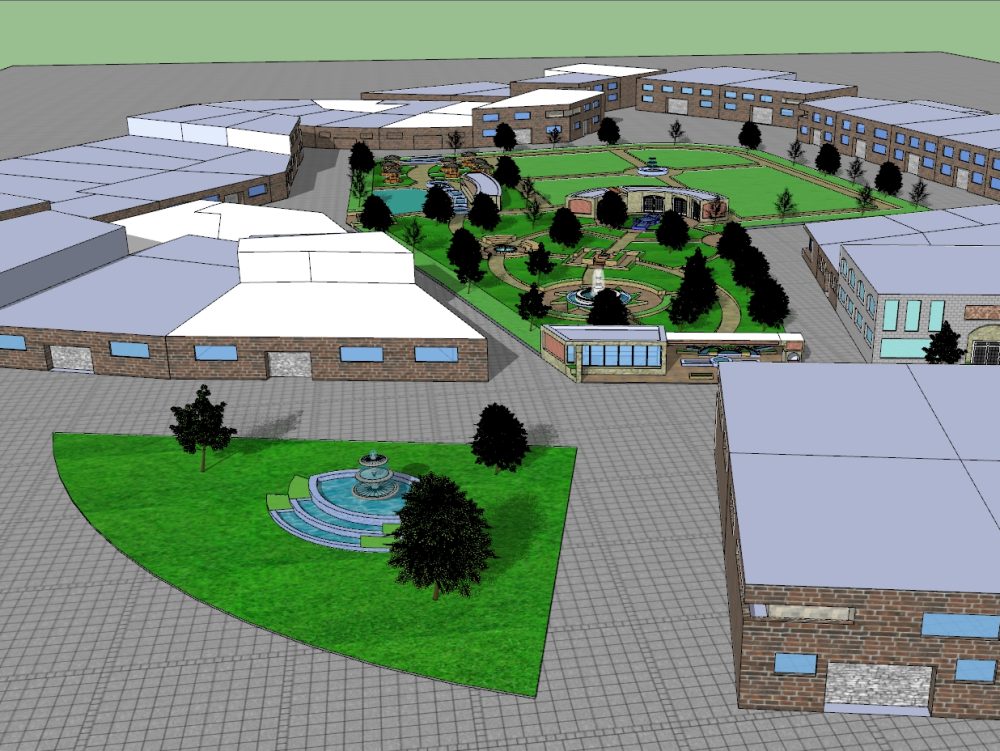 Entwurf eines Nachbarschaftszentrums (lokales Projekt)