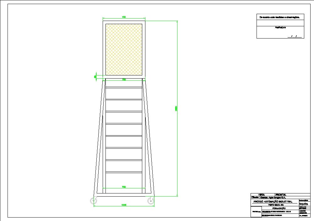 Iron sheet industrial support ladder