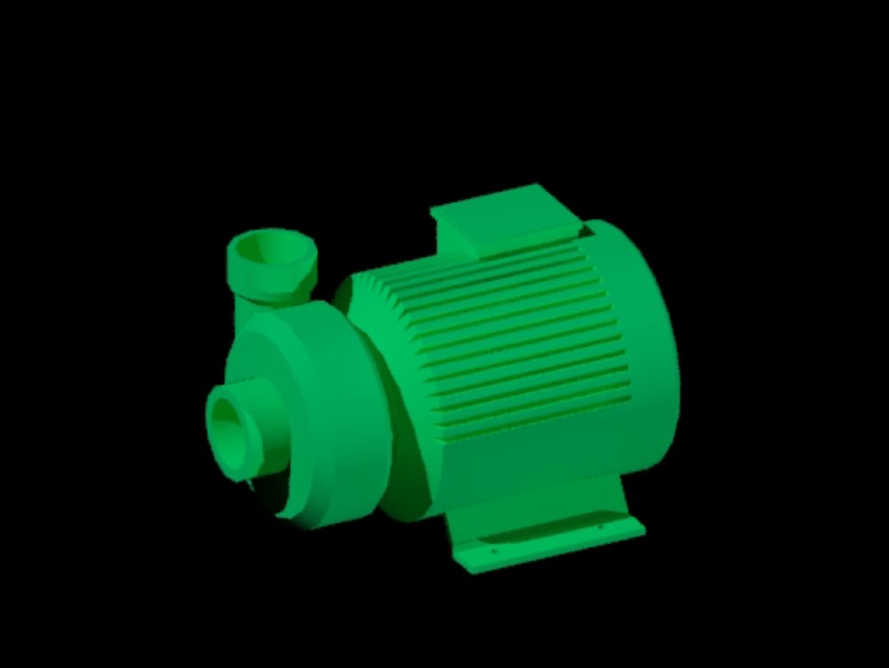 3d peripheral motor pump for hydraulic networks and fluid pumping