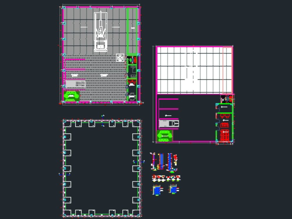 Warehouse plan - plant (architecture)