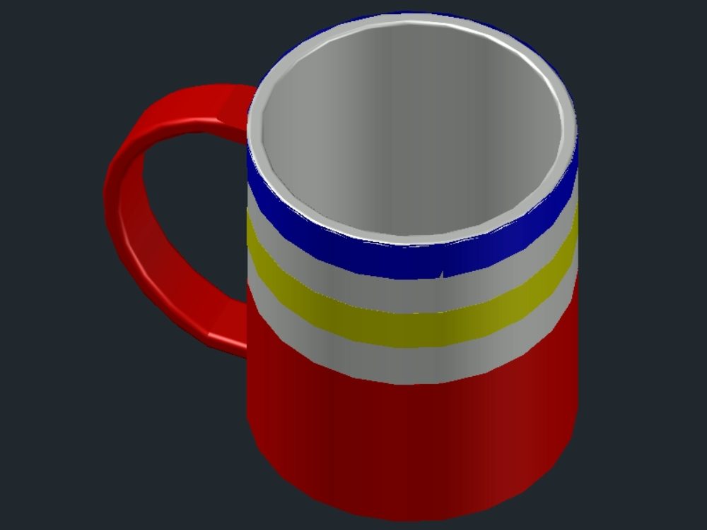 Moderne und sehr häufig zu verwendende 3D-Tassen