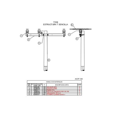 Structure for medium voltage poles