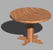 table de caroube 3d