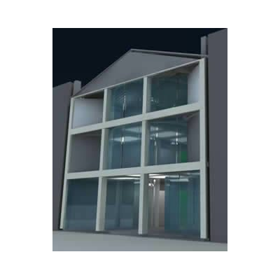 Centro comercial medianero 3d