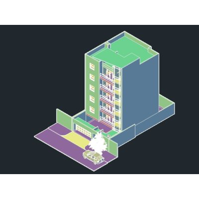 Edificio de departamentos  3d