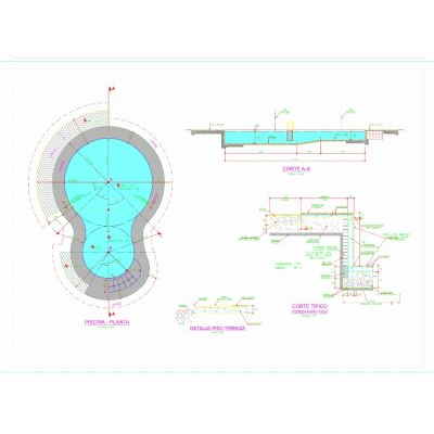 Piscina forma organica