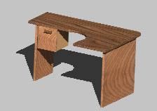 3D-Büro-/Schreibtischtisch