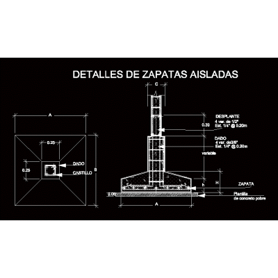 Zapata aislada