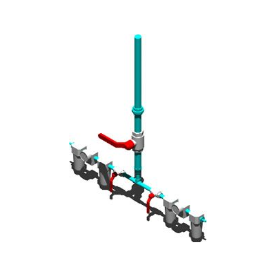Frl filtro regulador para aire comprimido 3d