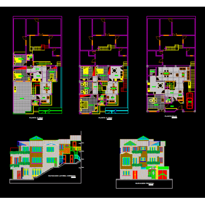 Vivienda multifamiliar en desnivel