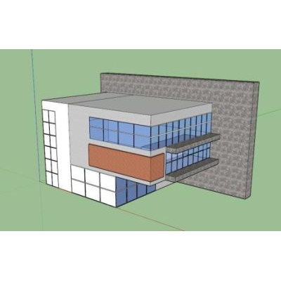 3d house - practice in sketchup