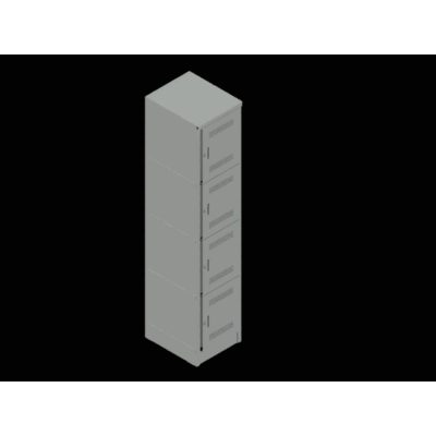 Locker o casillero metalico 4 puertas