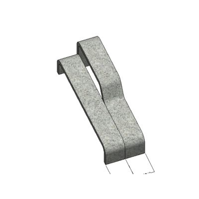 Banca de concreto armado parametrico modelado en revit.