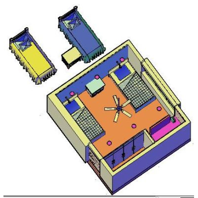 Dormitorio remodelacion  3d