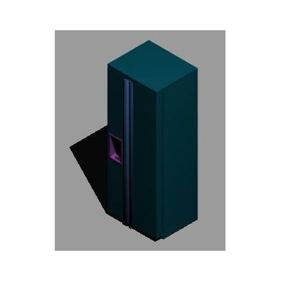 refrigerator in 3d