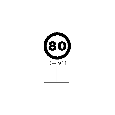Limite de Velocidad 80 km/h