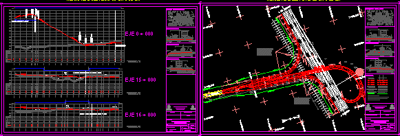 Profile and top view of piv - junction accesses