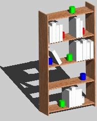 3D kleine Bibliothek