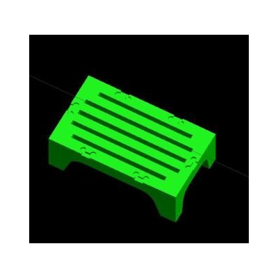 Banquillo marca cambro en 3d.