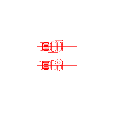 Moteur de pompe en section